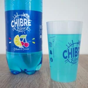 verre Chibre Bleu réutilisable pour apéro